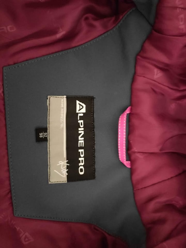 Dívčí zateplená softshellová bunda Alpine Pro 92-98 - 4