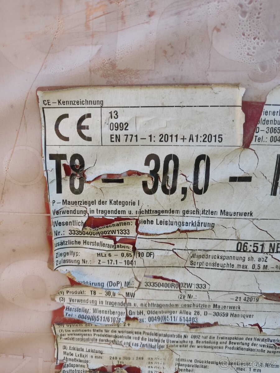 Porotherm 38 , 30 - 4