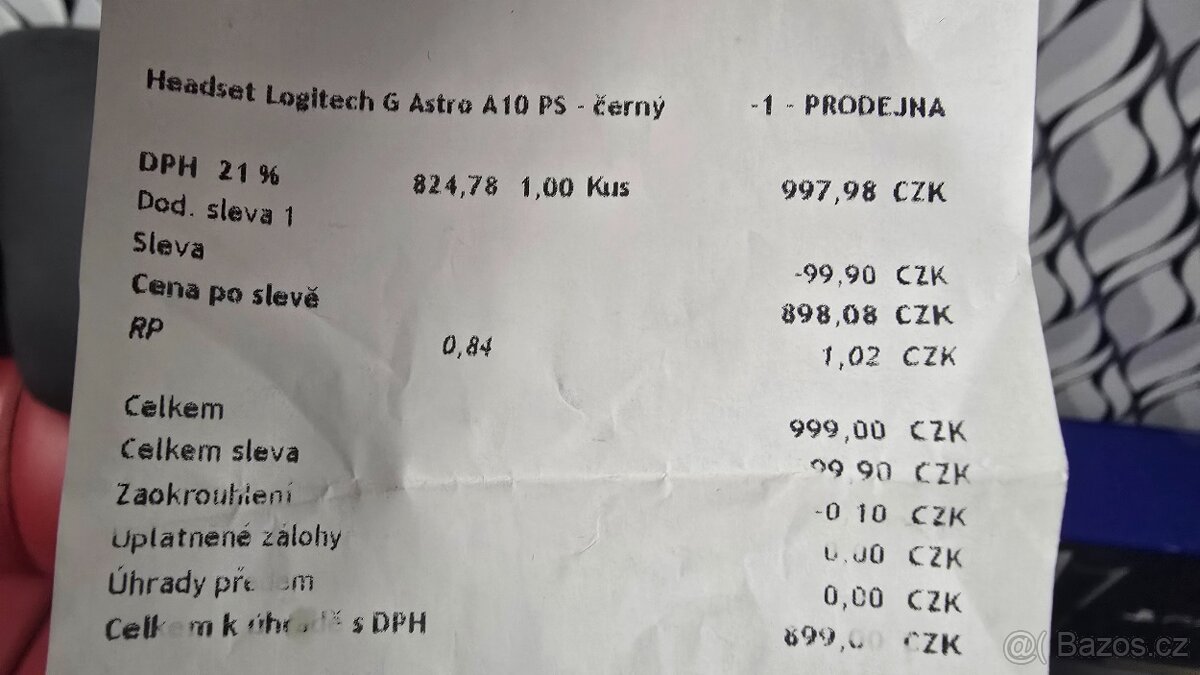 Prodám Logitech A10 nové zaruční list - 4