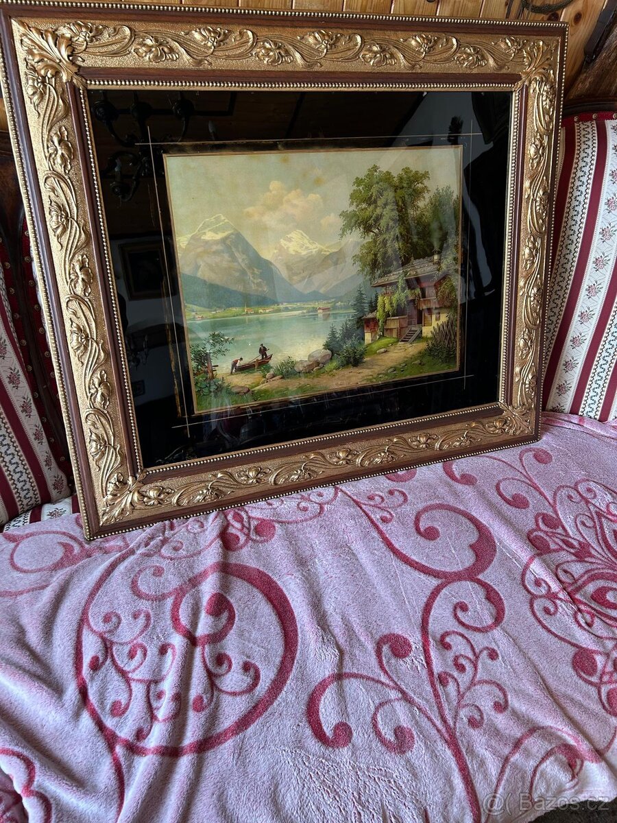 Starý obraz romanťák - 4