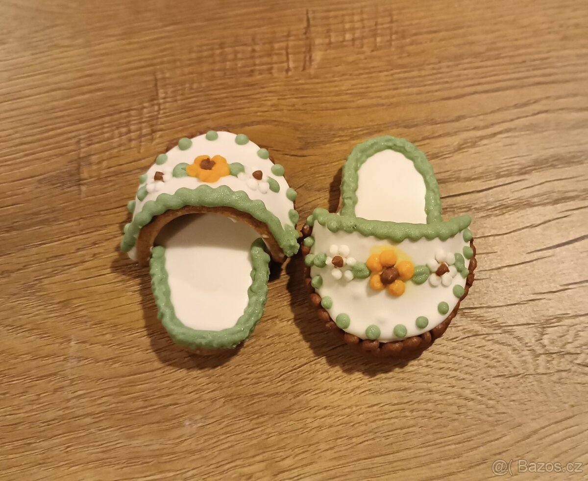 Valašské pantoflíčky z perníku - dekorace - 4