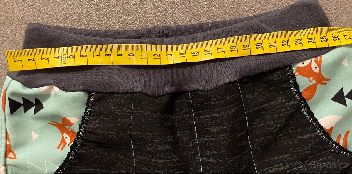 Dívčí softshellové kalhoty podšité fleesem, reflexní 122-128 - 4