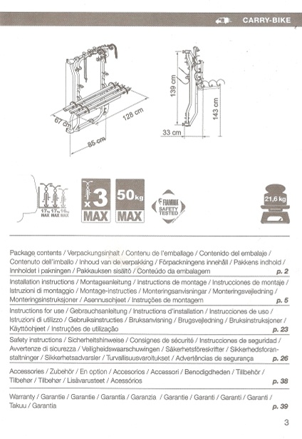 Nosič kol FIAMMA - 4