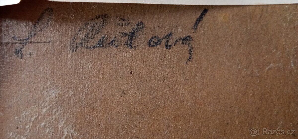 Starý obraz - olejomalba - 4