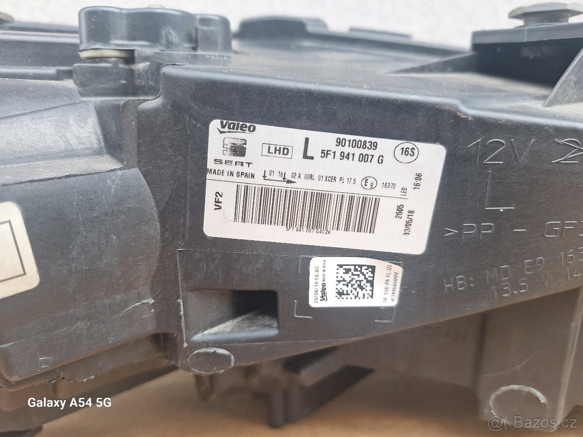 Světlomet 5F1941007G levý použitý - 4