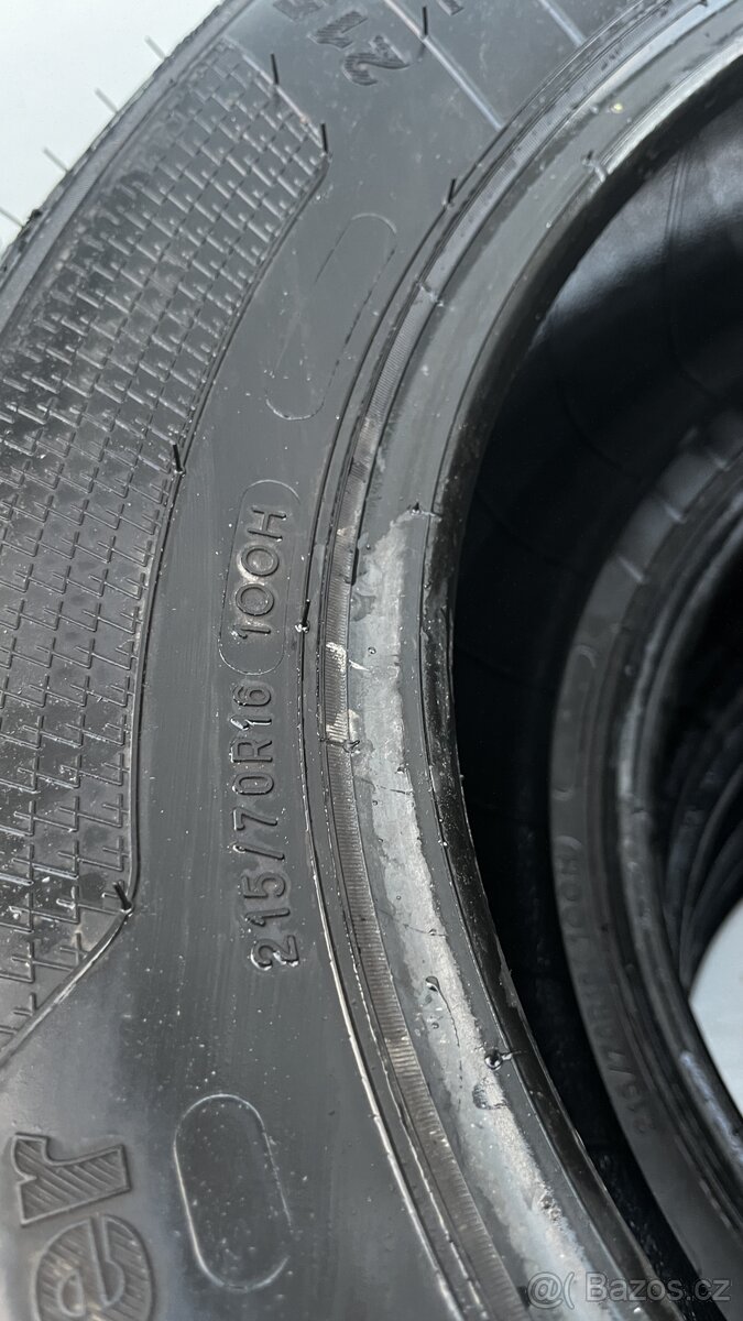 4x - zimní pneu - 215/70 R16 100H - KLEBER - 8mm - 4