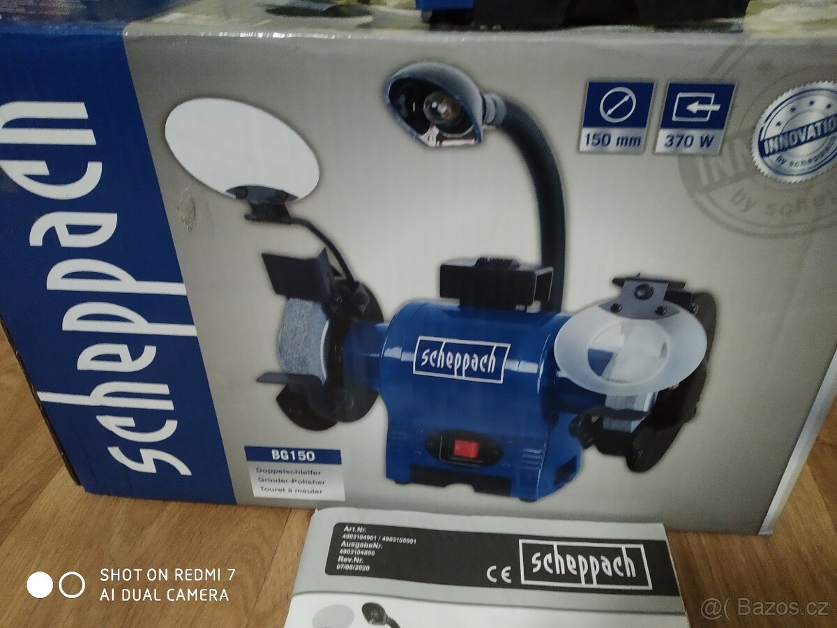 Prodám Dvoukotoučovou brusku Scheppach BG 150 - 4