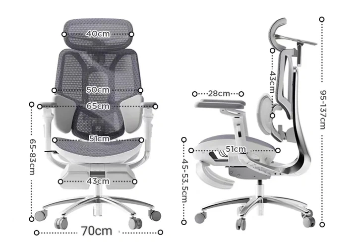 Ergonomic Zidle- Full mesh - 4