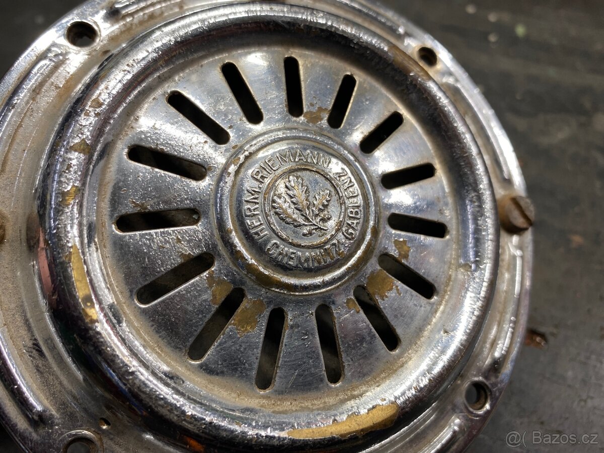 Klakson Riemann předválečný, vzácný - Mercedes Benz aj. - 4