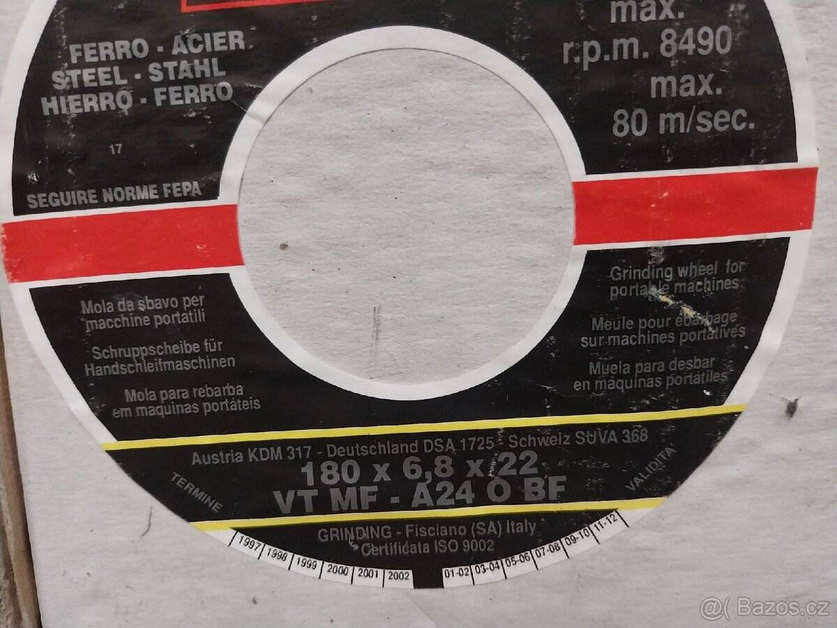 GRINDING řezné a brusné kotouče na kov. - 4