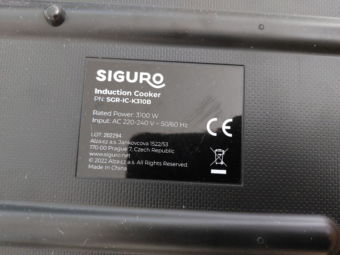 Indukční dvouplotýnka zn. Siguro - 4