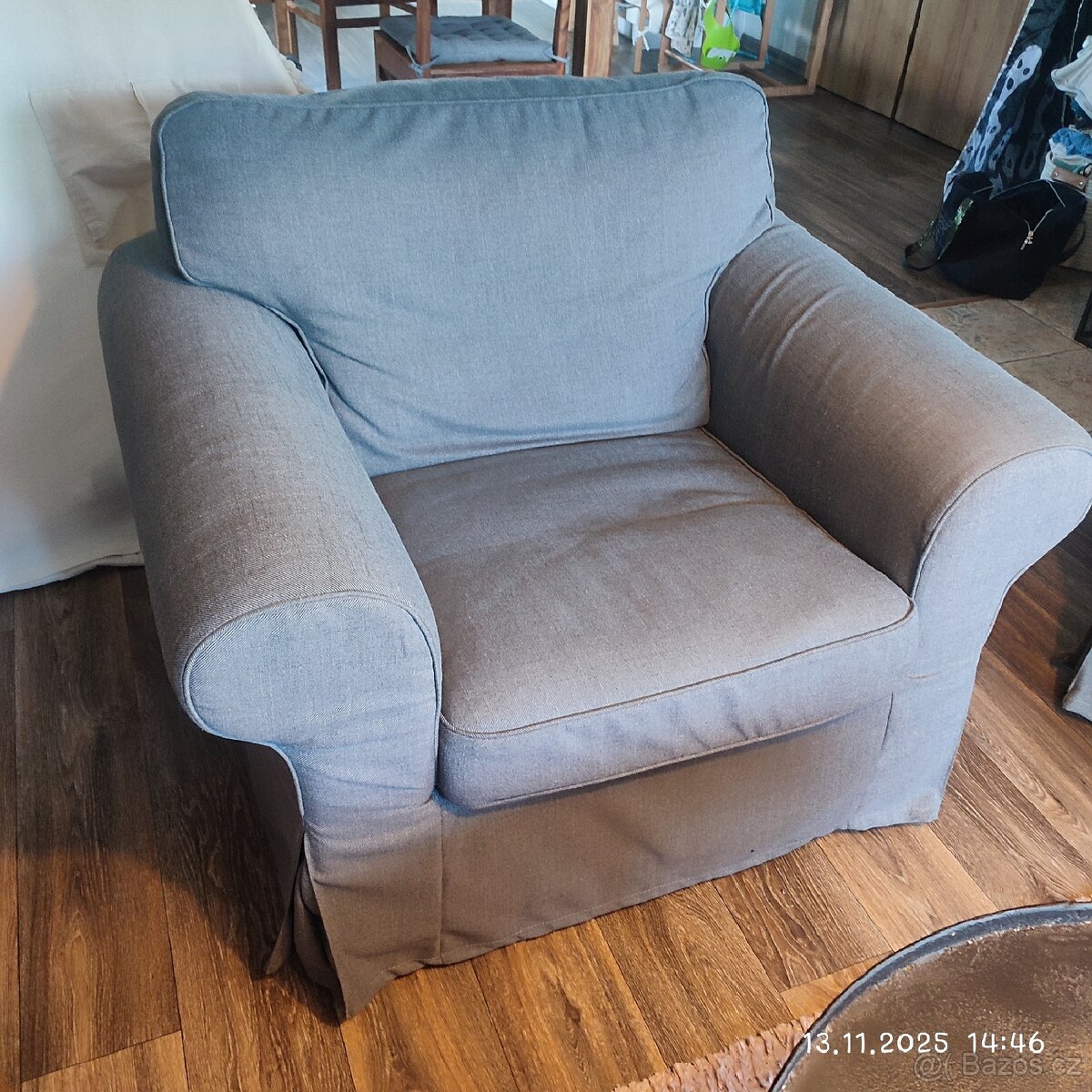 Sedací souprava EKTORP, tmavě šedá - 4