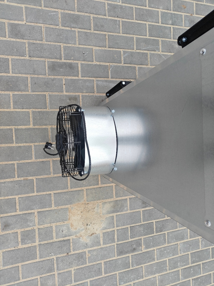 Ohřívač vzduchu koza NG30 kW do 400 m2 na olej a dřevo. - 4