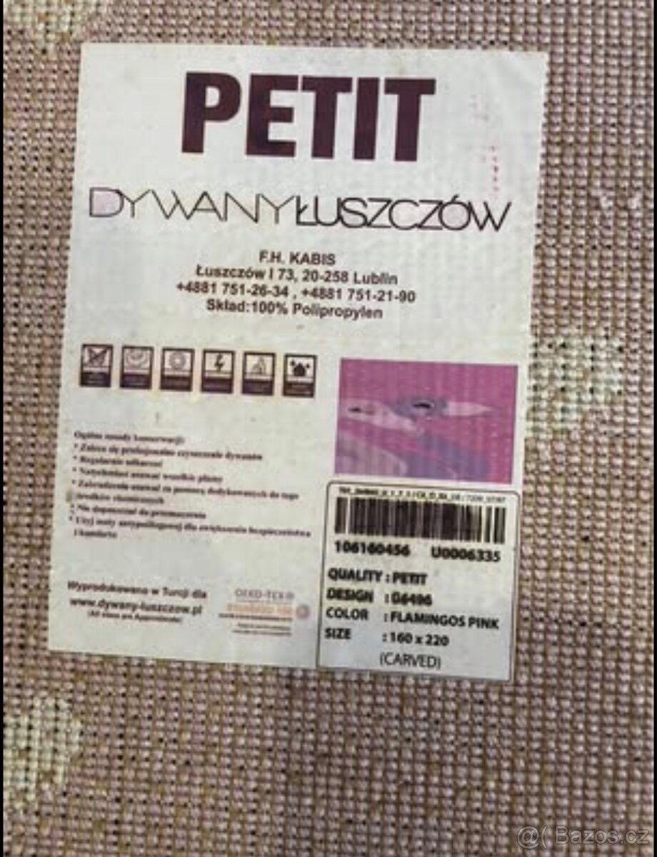 Divčí koberec Flamingo, 160x220, moc pěkný - 4