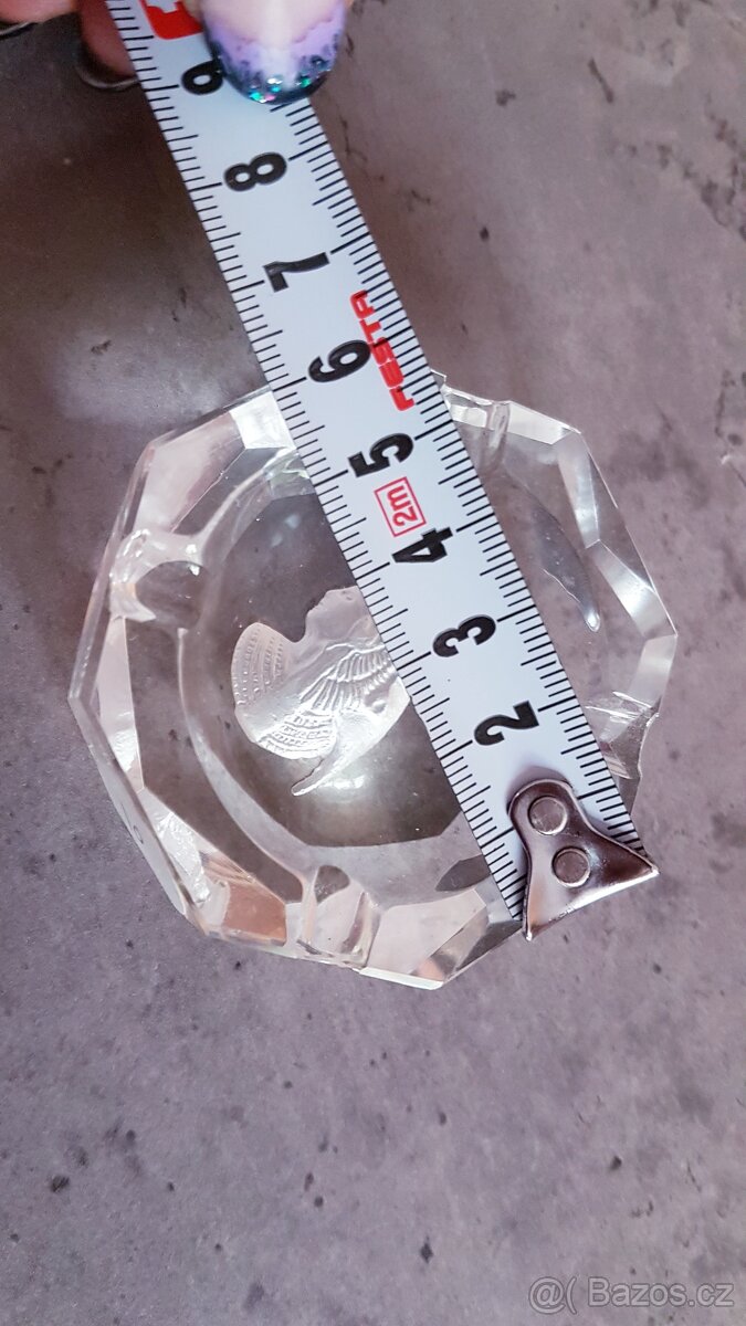 Malý nový skleněný popelník - 4