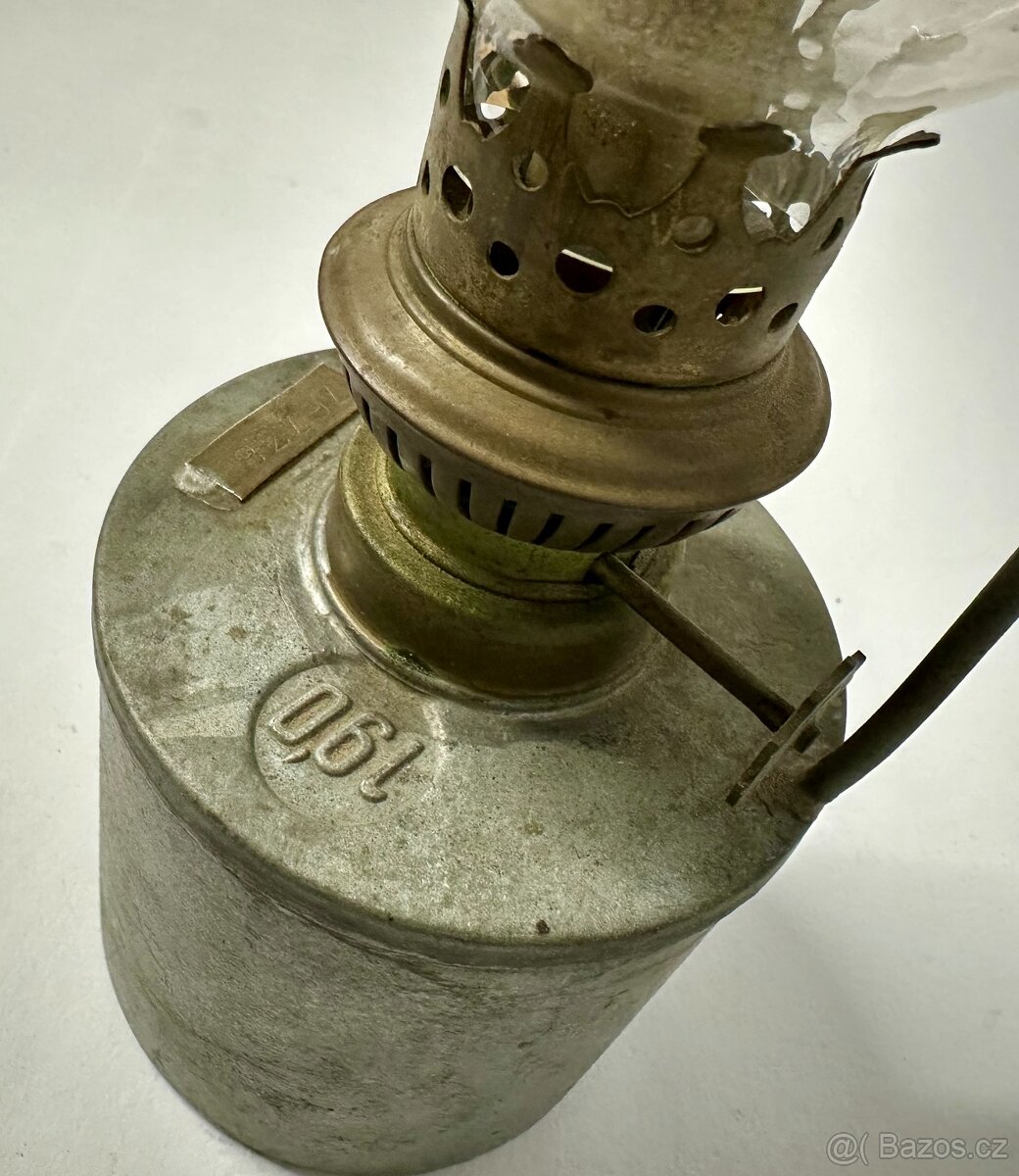 Stará lampa petrolejka TOP stav včetně perfekt stínítka - 4
