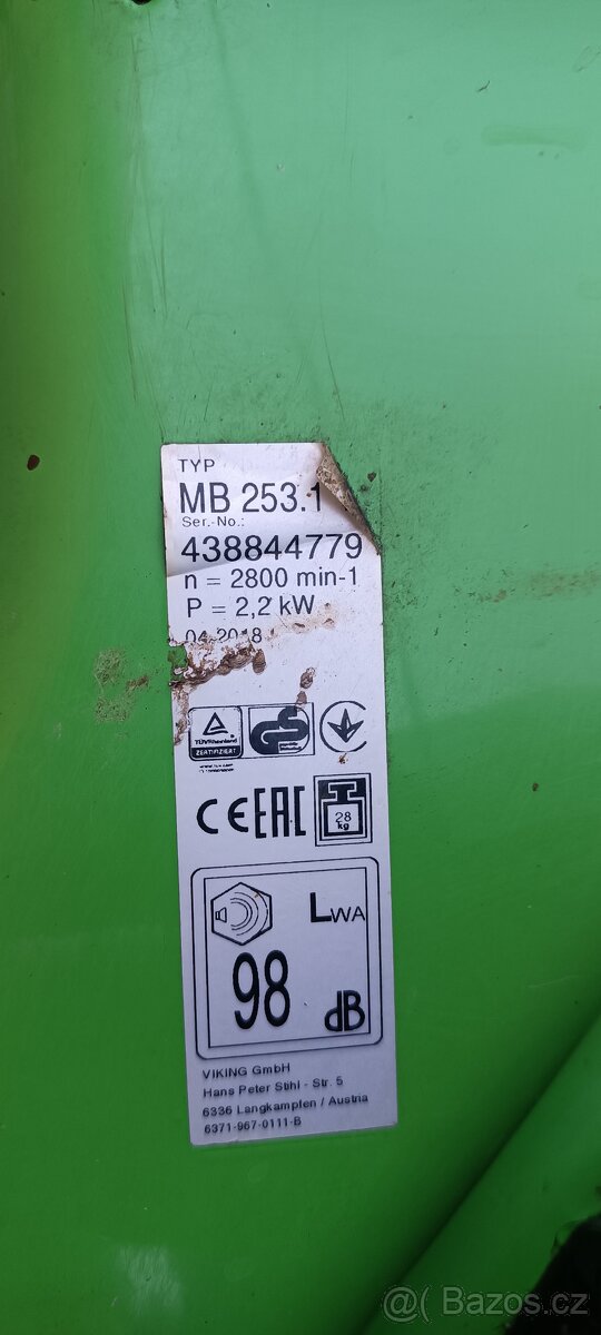 Sekačka s pojezdem - 4