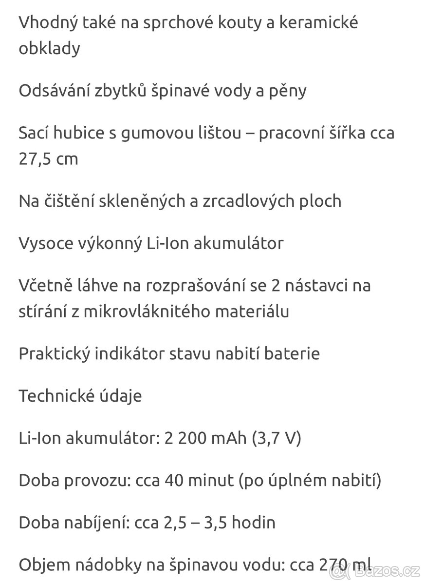 SILVERCREST® Akumulátorový čistič oken SFR 3.7 D3 - 4