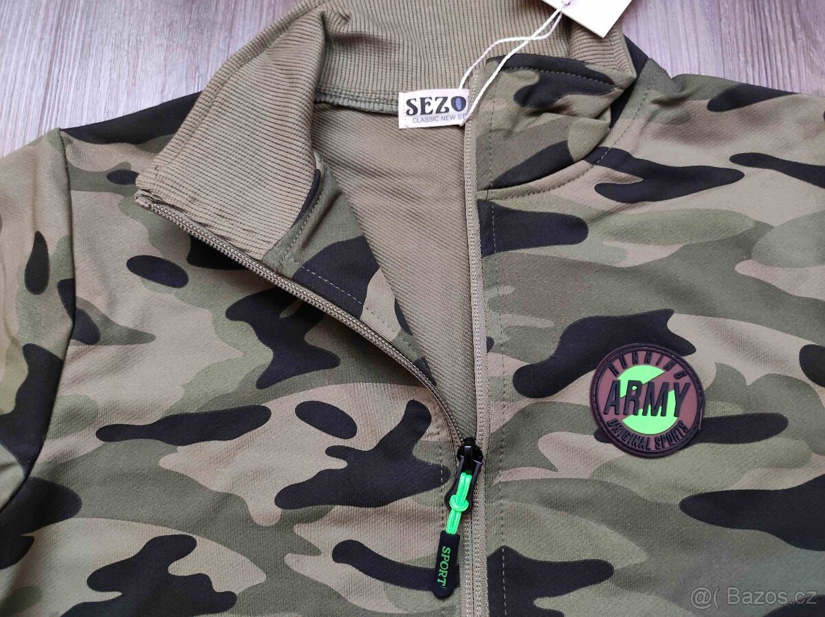 Maskáčová chlapecká mikina nová - 4