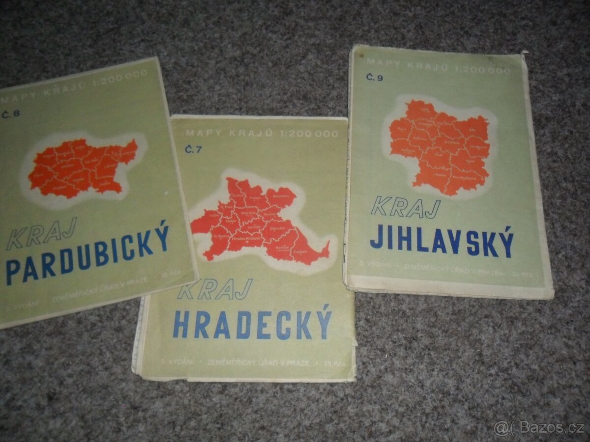 mapy - vojenská, automapy, Česká republika, různé - 4