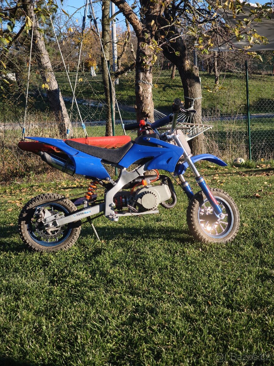 Dětská benzínová motorka 2T 49 ccm/ minibike / minikross - 4