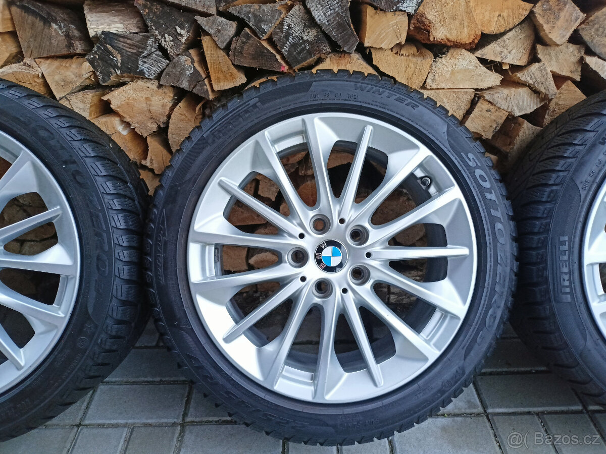 Originál alu kola Bmw 5x112 R17 styling 546,zimní 225/45/17 - 4