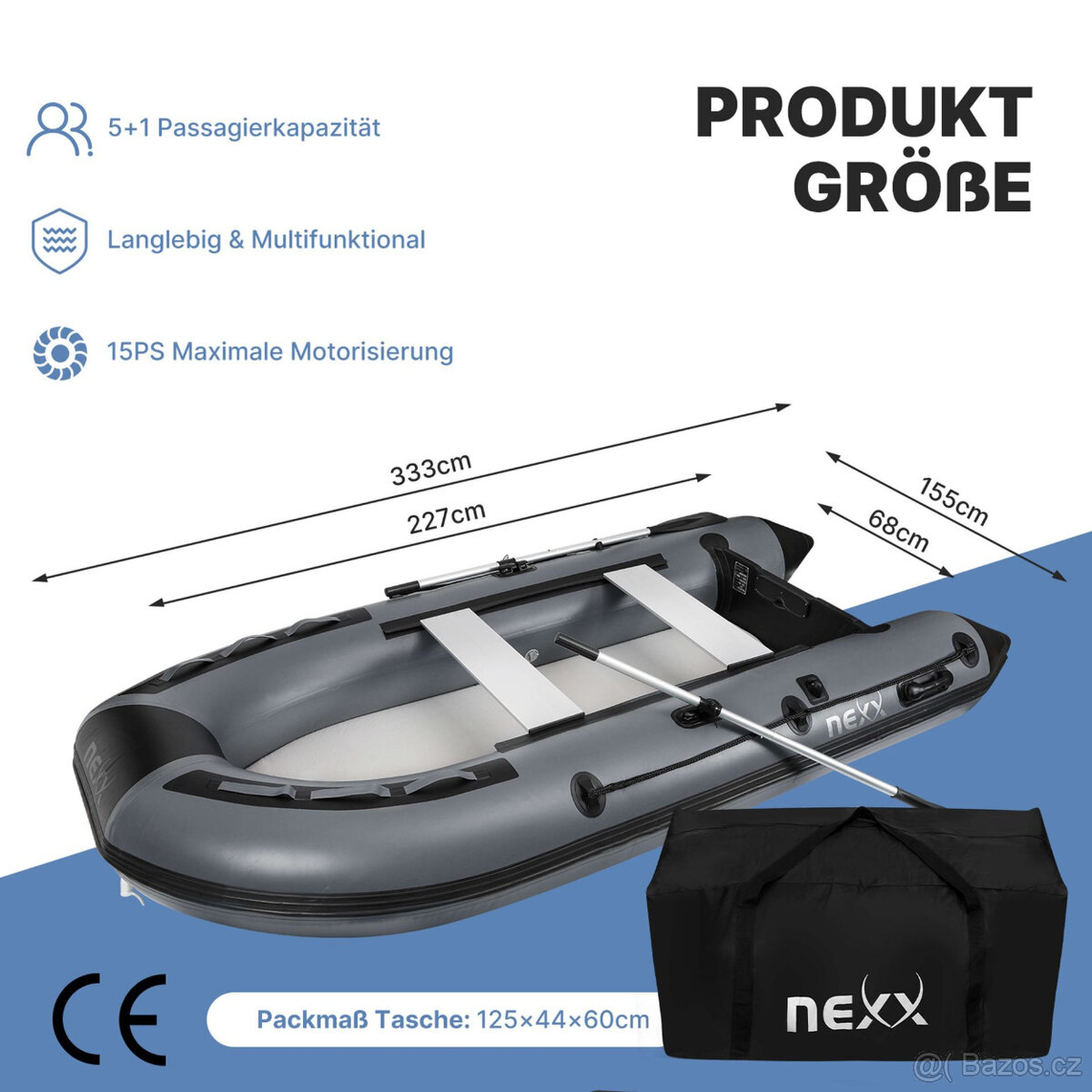 Air deck člun 3,33 m loď nafukovací podlaha Airdeck - 4