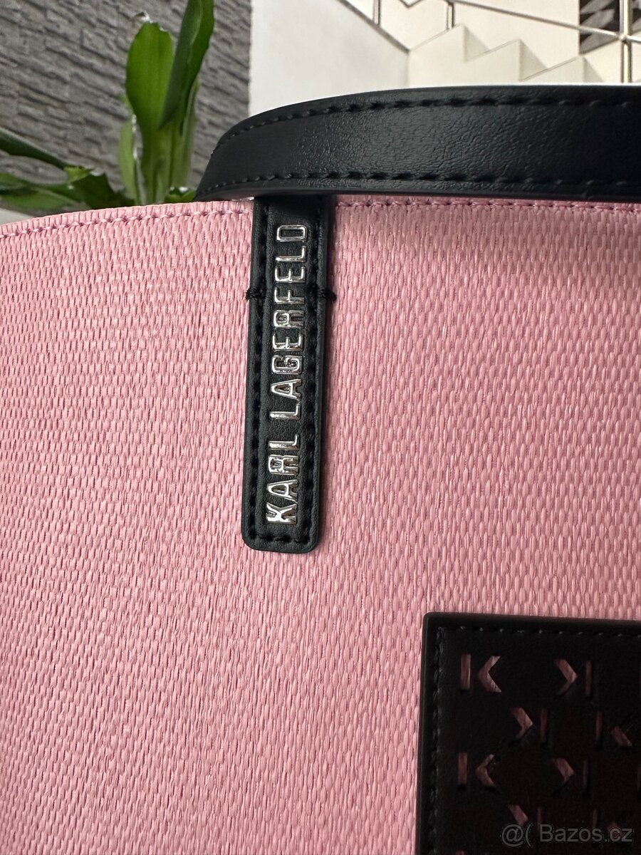 Růžová kabelka Karl Lagerfeld - 4