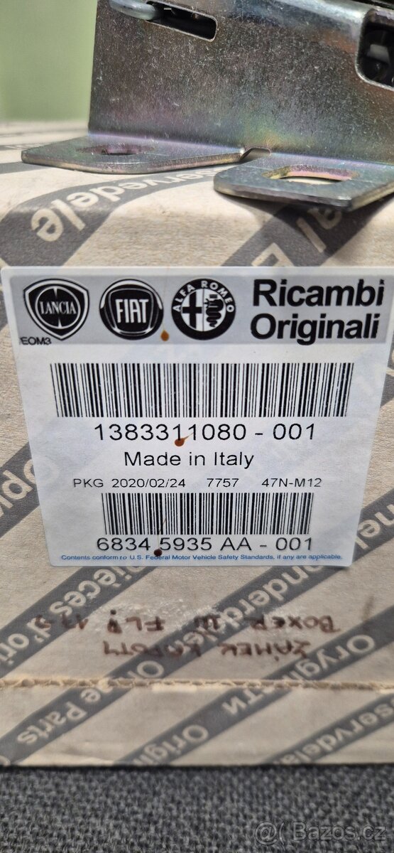 Zámek přední kapoty Ducato, Jumper, Boxer... od 2014- - 4