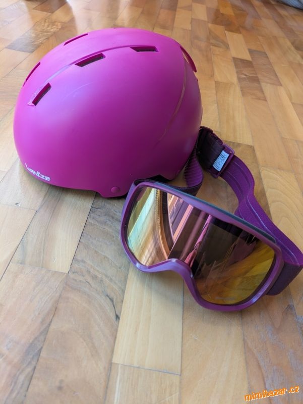 Lyžařská helma+ brýle zn Wedze - 4