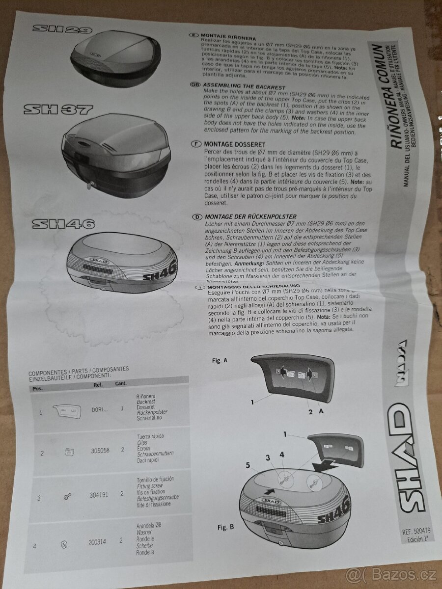 Opěrka boxů SHAD - 4