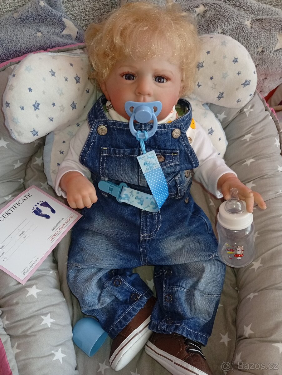 Realistická Reborn panenka chlapeček Cameron - 4