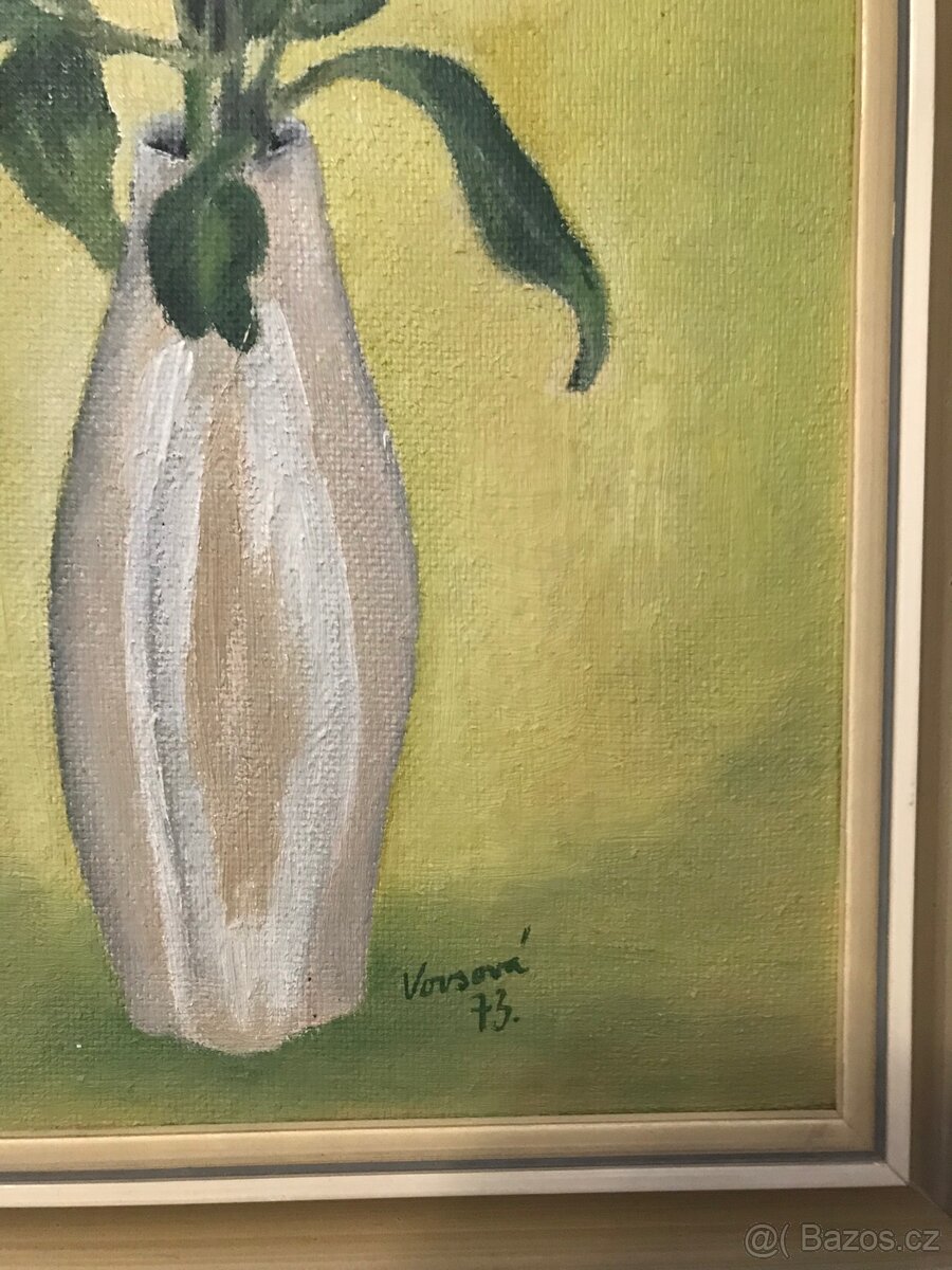 Obraz - kytice ve váze - Vovsová - 4