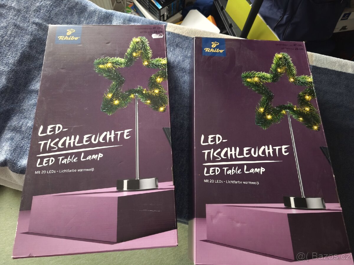 Adventní vánoční výzdoba hvezda s LED - 4