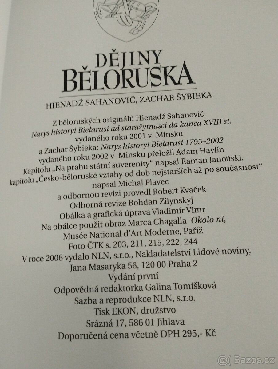 Dějiny Běloruska (edice Dějiny států) - 4
