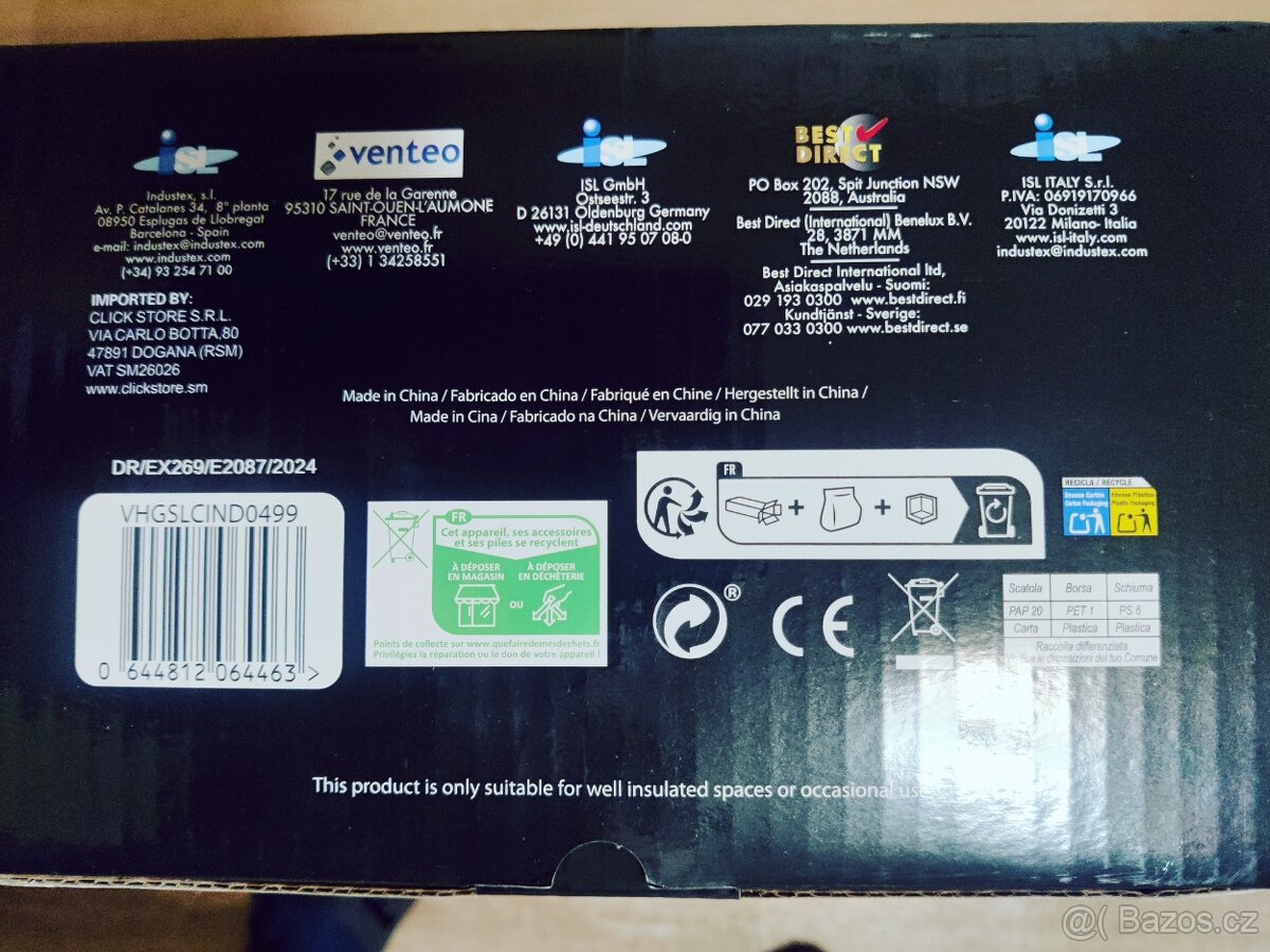 Prodám topidlo a ventilátor s dalk.ovladanim - 4