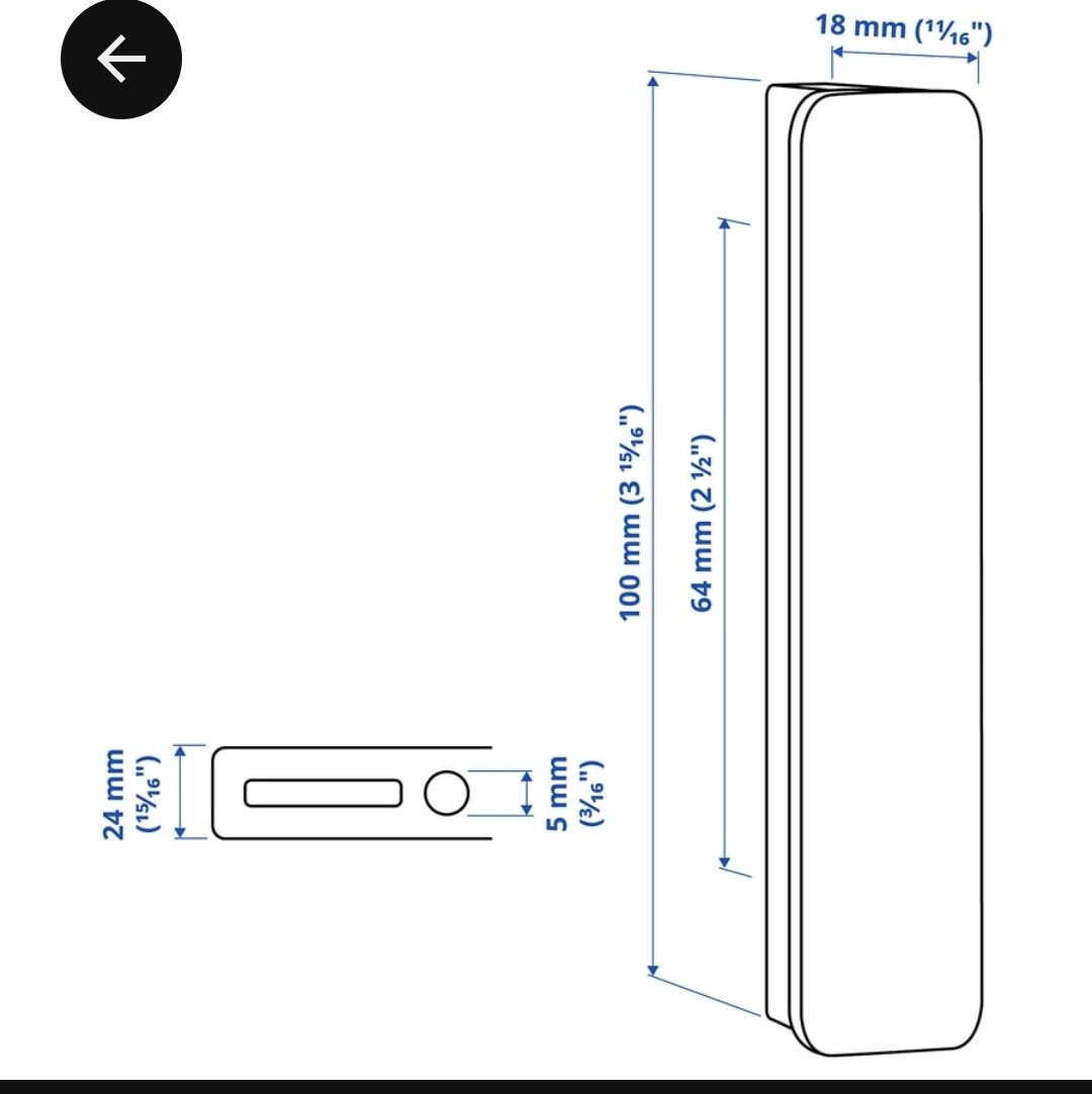 Nové Ikea HACKÅS - úchytky antracit - 4