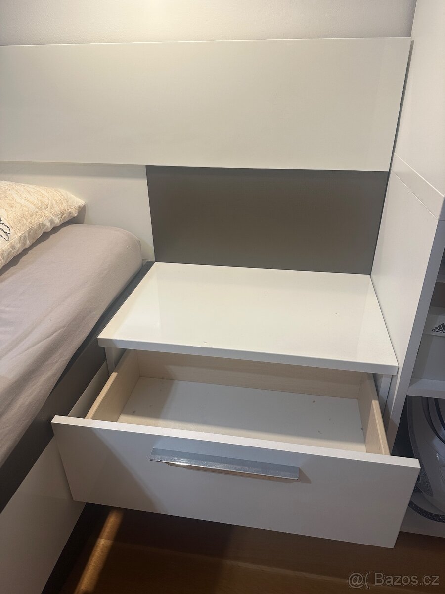 Moderní postel s úložným prostorem - 4
