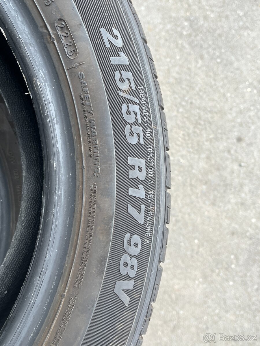 KUMHO 215/55r17 - zánovní - 4