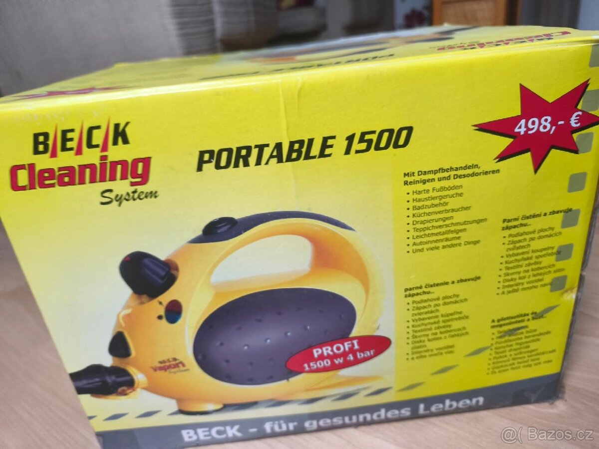 Přenosný parní čistič Beck s bohatým příslušenstvím - 4