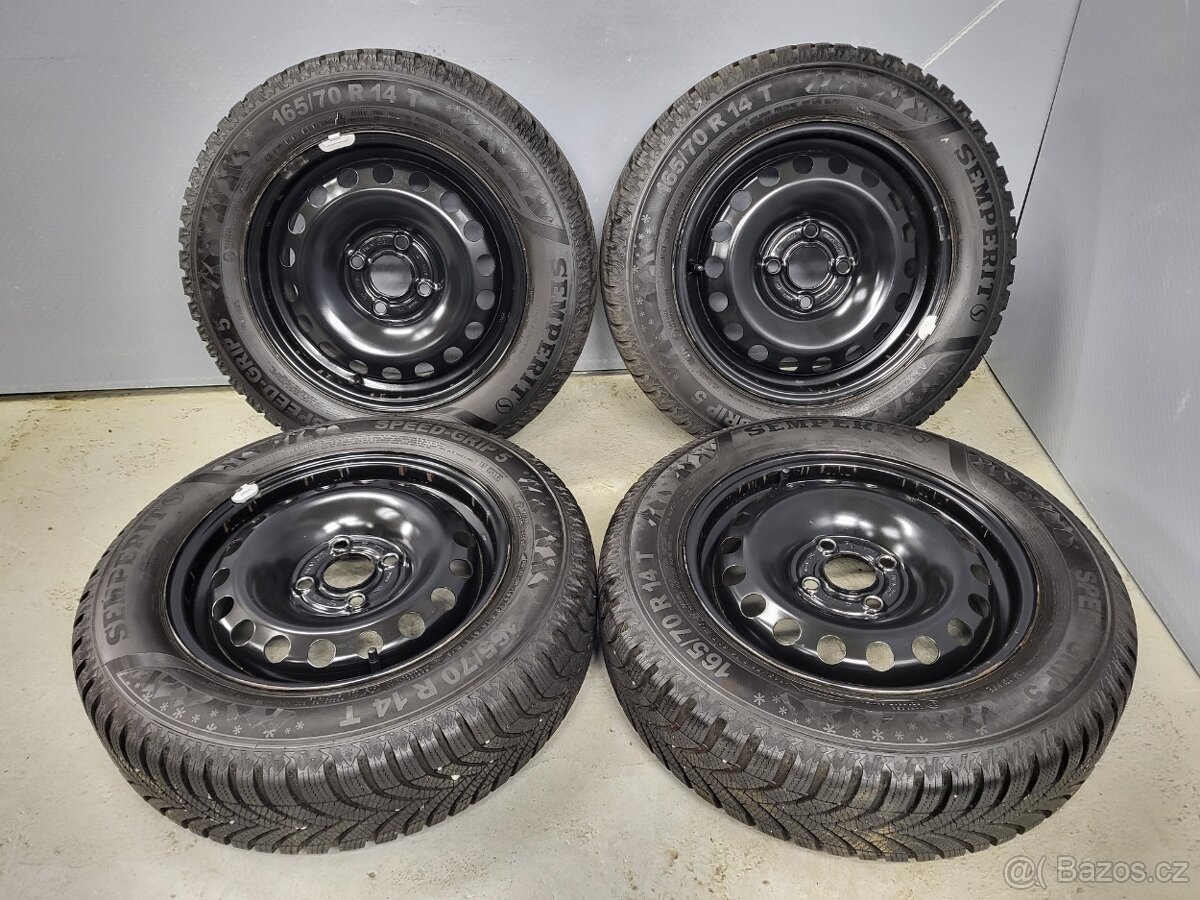 Originál 14" VW UP Mii Citigo 4x100 zimní 7-8mm - 4