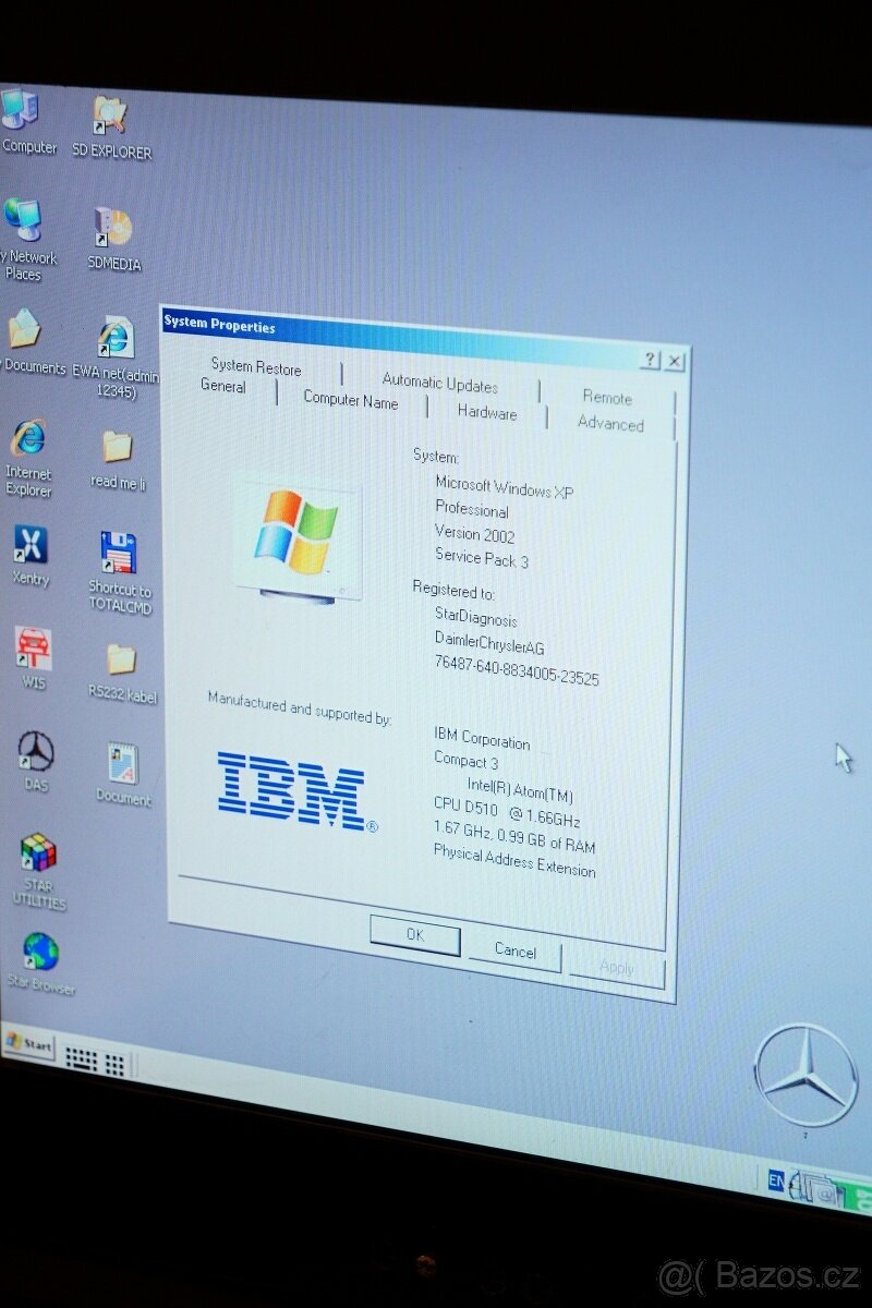 Přenosný stolní počítač v kufru + WinXP + Mercedes STAR diag - 4