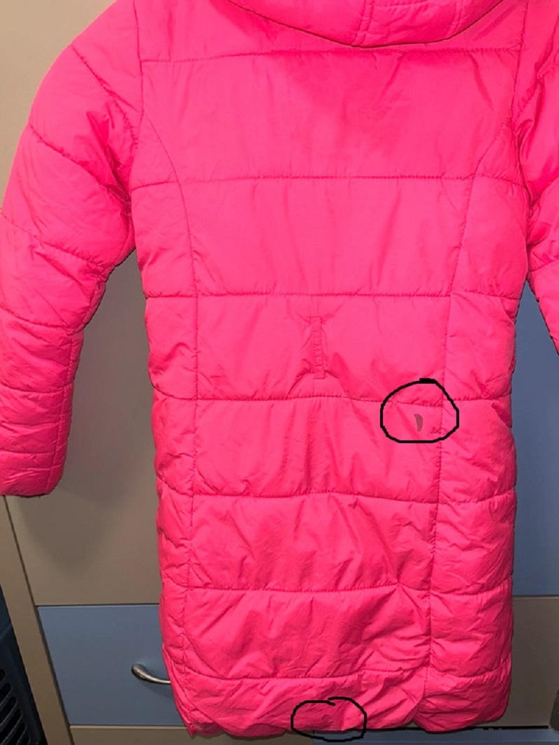 Dlouhá zimní bunda/kabát, vel. 140 - 4