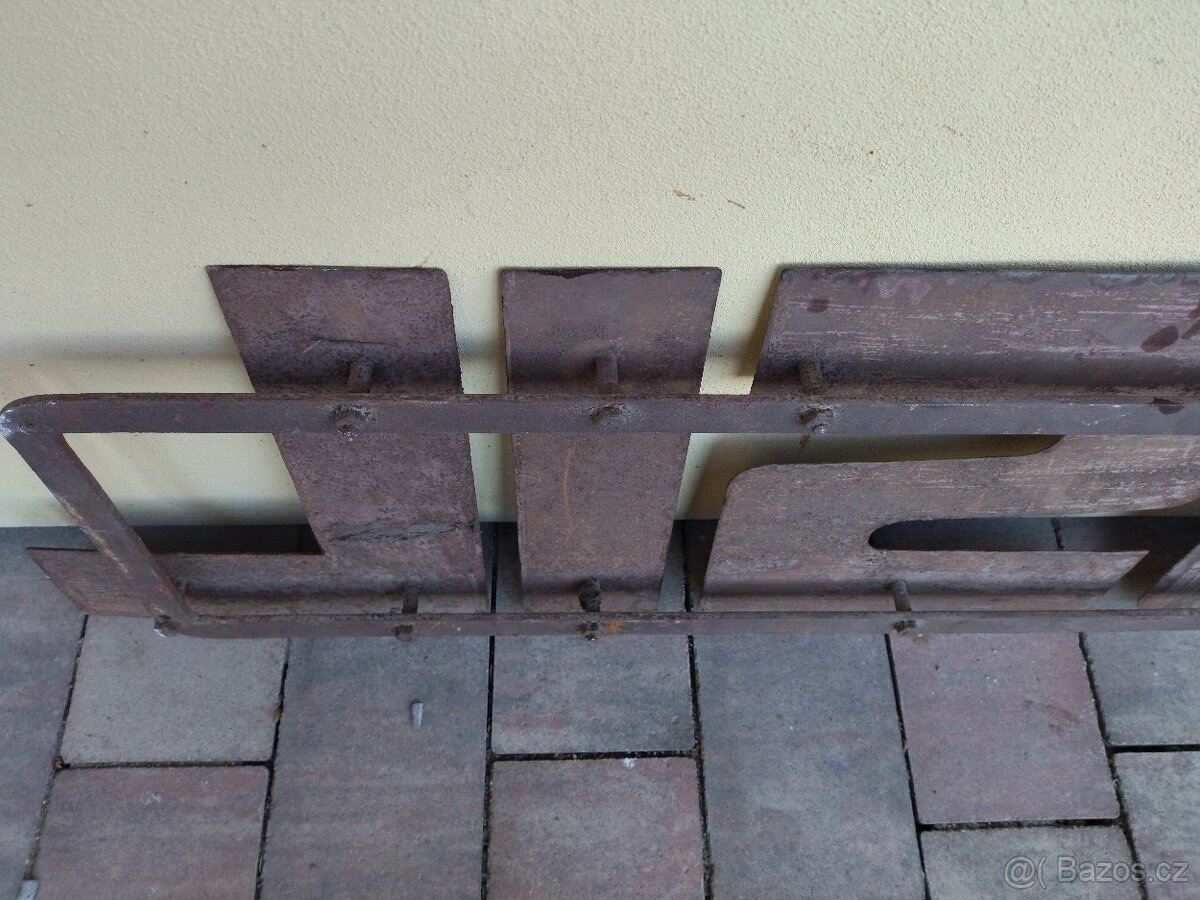 F.MUSIL - starý firemní nápis z obchodu a hospody - 4