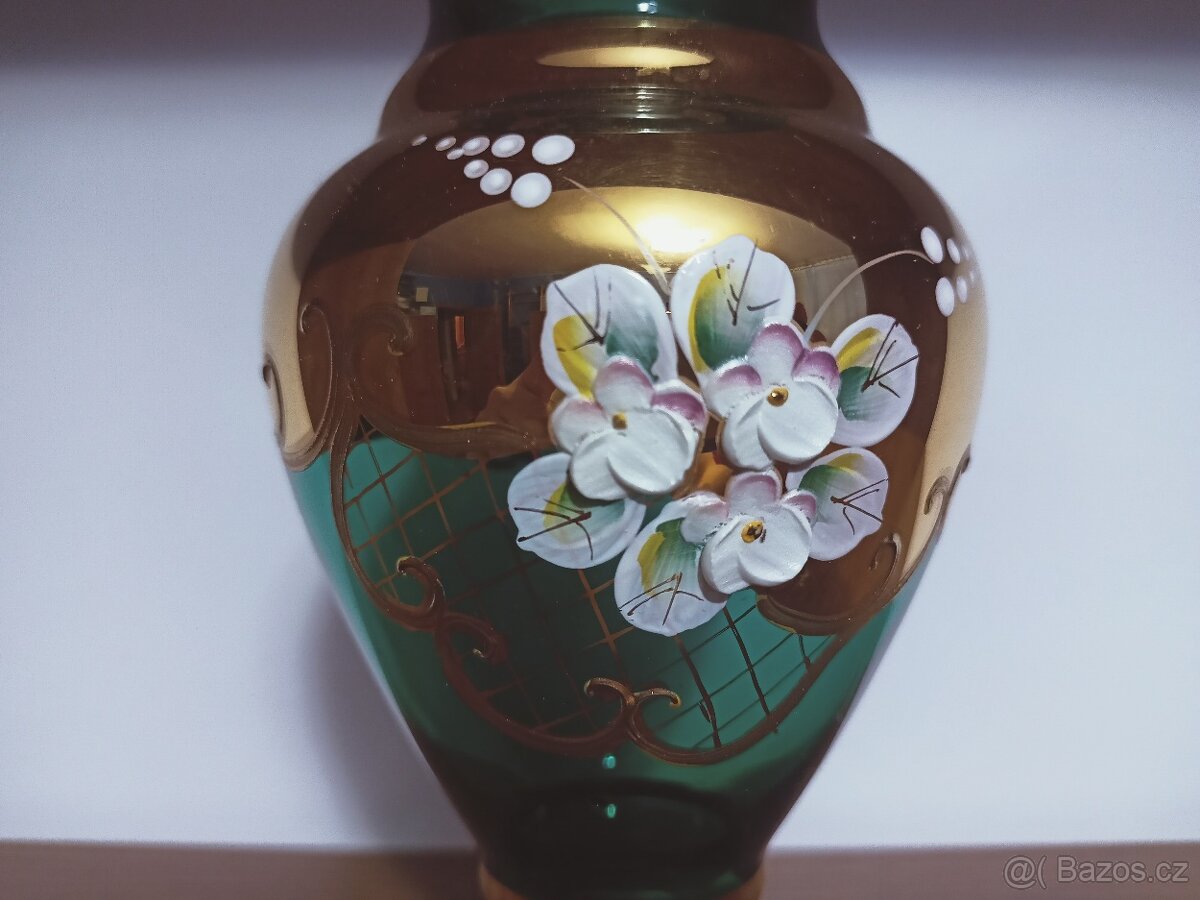 novoborské sklo - střední vázička - 4