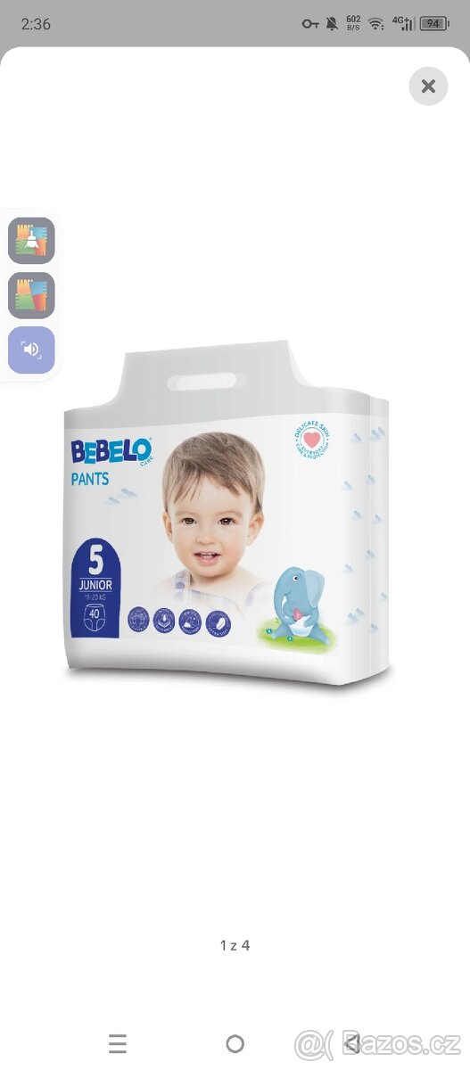 bebelo plenky od 1 až vel. 5 - 4