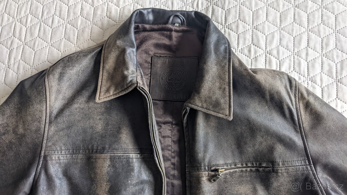 Kožená bunda vel. 56 KARA - 4