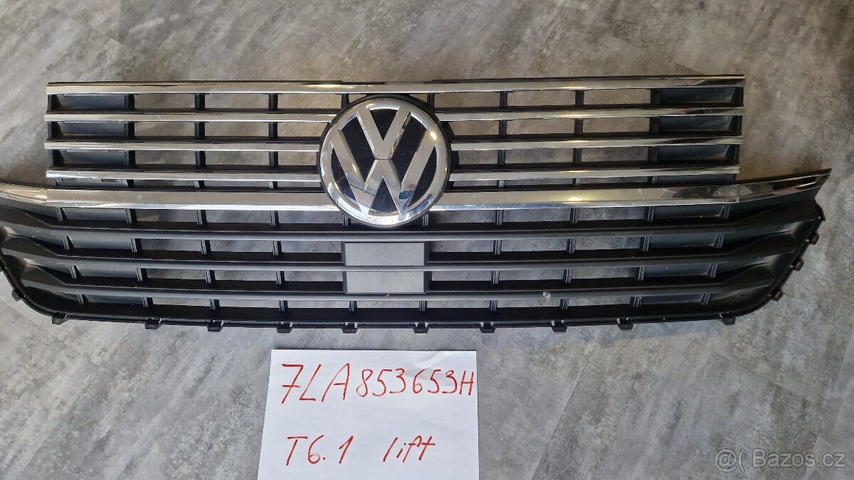 VW T6 T6.1 nd viz obr,nárazník 7LA807221A, maska 7LA853653H - 4