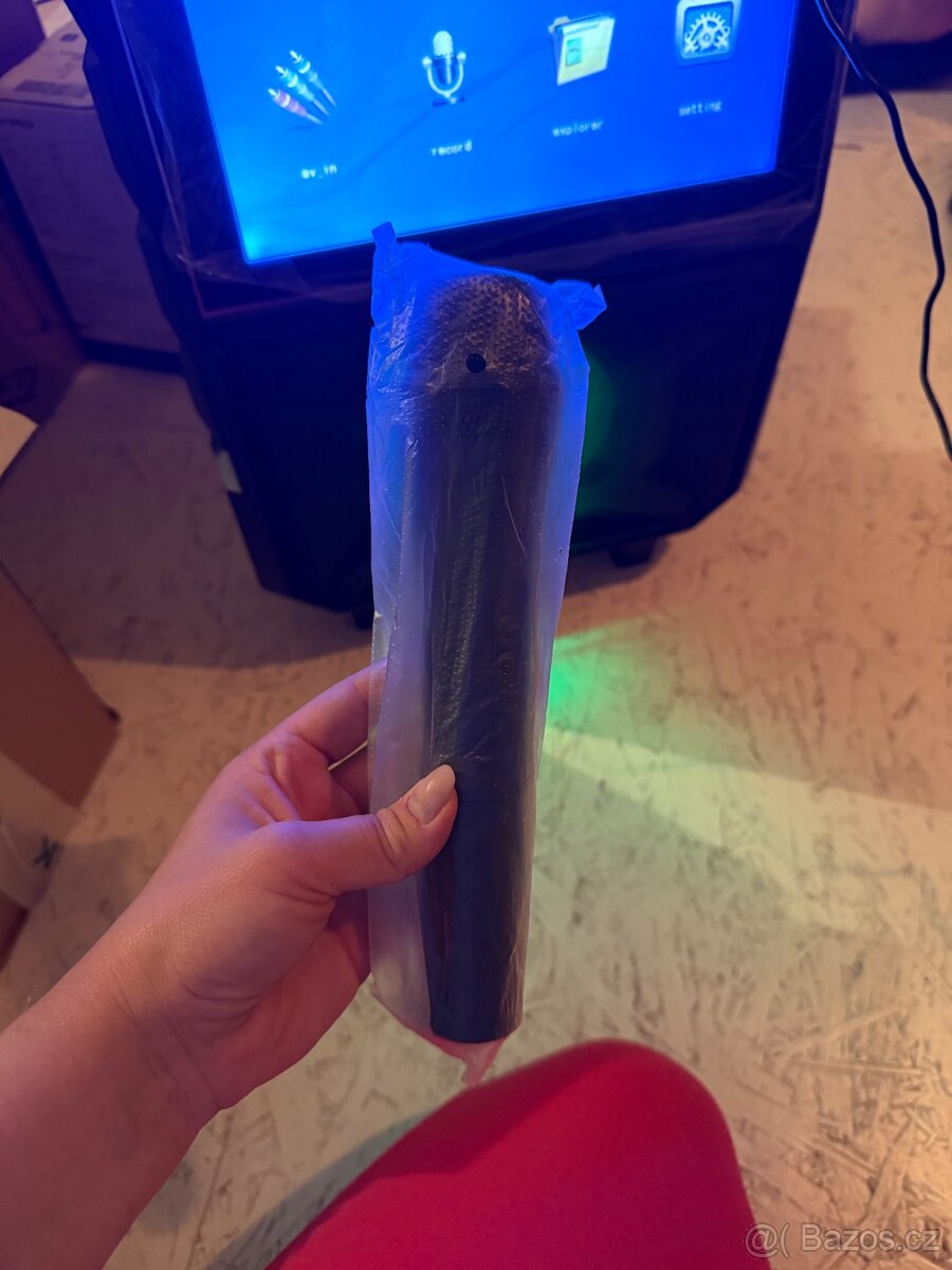 Přenosný reproduktor karaoke auna - 4