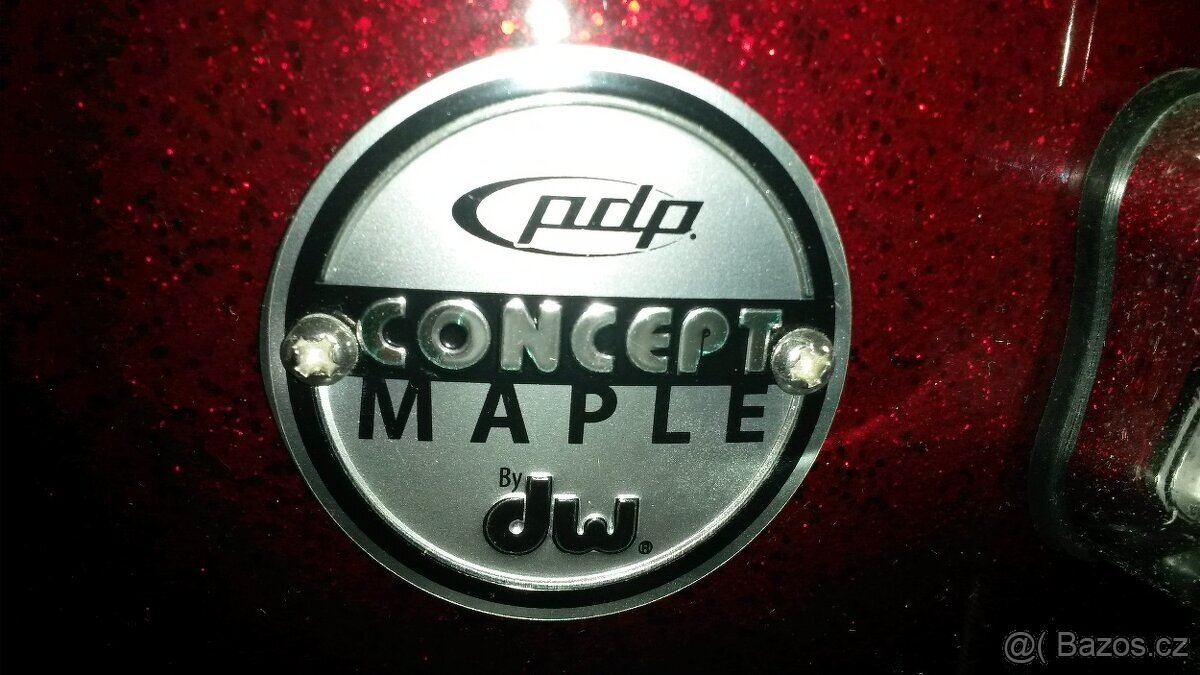 Bicí souprava pdp by DW+hardware,javorová,lakovaná jako nová - 4